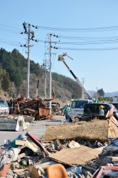 Photo : Recovery work