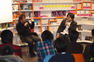 Azuma (left) and Hosoda. PHOTO: COURTESY OF GENRON CO., LTD.