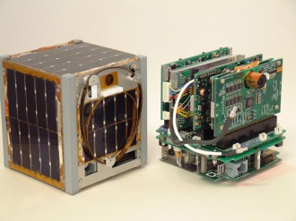 The first satellite XI-IV and V  The laboratory’s first satellite to be launched into orbit, XI-IV is short for “X-factor Investigator four,” this being the fourth satellite after three experimental versions.