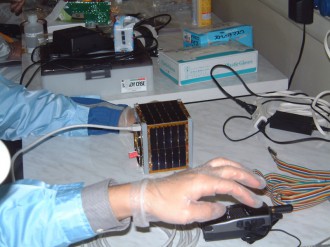 Communication tests of CubeSat